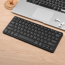 포켓몬키캡 미니 블루투스 키보드 멀티미디어 키보드 및 마우스 무선 세트 pc 무선키보드, 검은색 키보드만