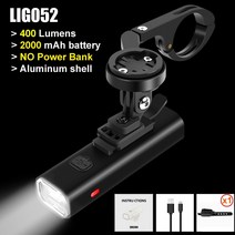 NEWBOLER-자전거 헤드라이트 다기능 홀더 강력한 플래시라이트 USB 충전 Led 자전거 전조등 Garmin, [01] 052