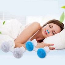 코골이방지기구 12 쌍 실리콘 안티 코 고는 장치 비강 확장기 무호흡증 보조 중지 코골이 코 클립, 파란색 2쌍