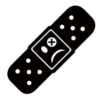 범퍼 스크레치 커버용 대일밴드 데칼 튜닝 스티커, 1개, 화이트(대)