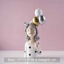 북유럽 가볍고 럭셔리 풍선 걸 테이블 장식 거실 침실 홈 소프트 장식 스타일 생일, 라지 벌룬 걸 화이트