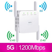와이파이 증폭기 5G 와이파이 리피터 1200Mpbs 무선 와이파이 익스텐더 2.4G 무선 와이파이 부스터 300Mbps 5ghz 와이파이 신호 장거리 와이파이 앰프, 02 5G White_02 US Plug