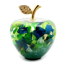 [GOLD STONE] 하바륨 사과 입상 금박 천연석 잔물결 설날 길기물