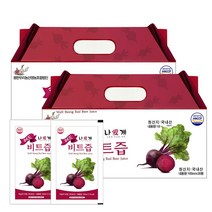 레드 비트즙 60포, 1박스, 60포 x 100ml