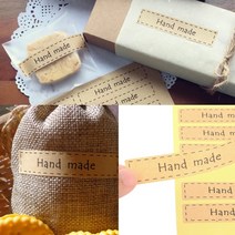 빵 스티커 1.4X7CM 12P 베이커리 핸드메이드 라벨 케이크 디저트 포장 선물 배달