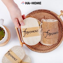 하홈 천연 친환경 생분해 루파 자연 수세미 혼합형 4개세트(패드형2개+원통형2개), 4개세트(패드2+원통2)