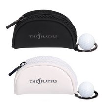 THE PLAYERS Two Ball 골프공 파우치 보관주머니 2개, 블랙