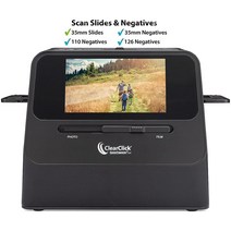 ClearClick QuickConvert 2.0 사진 슬라이드 및 네거티브 스캐너 - 4x6 사진 35mm 110 126 필름 스캔 컴퓨터 필요 없음 메가픽셀 22개 직구
