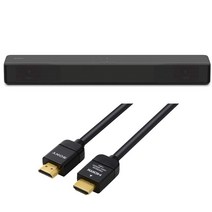 소니 SONY 사운드 바 HT-S200F 차콜 블랙 HT-S200F B (프리미엄 HDMI 케이블 1.5m 고속 4K 60P4K HDRUltra HD 대응 인증 취득 DLC-HX15 포함)