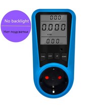 광 파위 미터 측정기 광파워메타 ac 230v 50hz 전력계 전압 전력 에너지 vu electrico 분석기 모니터 electricidad eu 영국 플러그 소켓 50, 미국 플러그, 백라이트 없음