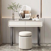 남쪽나무 프리미엄 화장대세트 확장형수납화장대, 120CM, 화장대+거울A+의자A, 화이트블랙