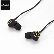 기존 마샬 모드 EQ 3.5mm 유선 이어폰 클래식 딥베이스 락 레트로 헤드셋 팝 음악 용 마이크 포함, [01] black gold