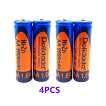 차량 블랙박스 채널 1 2 후방 카메라새로운 충전식 배터리 nizn 9900mah 교체 1.5v/1.2v aa 1.6v 장난감 mp, 02 4PCS