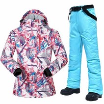 스키복 여성 겨울 눈 정장 여성 스키 및 스노우 보드 의류 방풍 방수 야외 스키 재킷 및 바지 여성