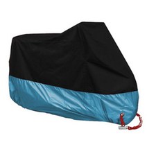 오토바이 스쿠터용 방수 방진 UV 차단 패브릭 커버 야외 및 실내 내마모성 사계절 덮개 190T, XL for 2001mm-2100mm_001Blue