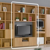 멘토르 키큰 거실벽장 티비다이책장 1200 서재형TV장, 본상품선택, 블랙아카시아