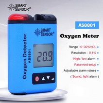 산소포화도측정기 산소측정기 휴대용 자동차 O2 산소 측정기 모니터 가스 누출 감지기 산업용 디지털 분석기 테스터 사운드 라이트 진동 알람