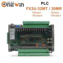 CNC 컨트롤러 모션 제어 FX3U-32MT PLC 산업용 제어 보드 6AD 2DA 릴레이 출력 RTC RS485 CAN 통신 FX1N fx, 02 FX3U-30MR