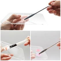 메이크업 투명 팔레트 스푼 세트 파운데이션 립스틱 아이새도우 블러셔 색상 믹스도구 메이크업 믹스 용품