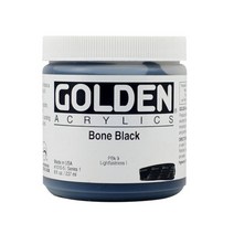 알파(ALPHA) 헤비바디 아크릴물감 473ml 시리즈 1 색상, 색상:[6279590]1200 / MarsBlack