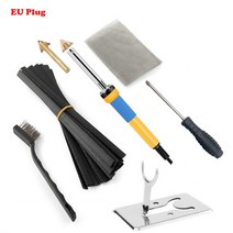 플라스틱 pvc 용접기자동차 범퍼 수리 전기 납땜 인두 열 스테이플러 가죽 다림질 도구 PP 접착제 스틱 플, 02 EU Plug