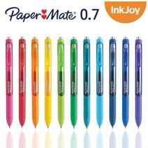 페이퍼메이트 잉크조이 젤펜 0.7mm, Pure Blue