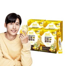 발효탄산 리얼 콤부차 30포 x4박스 레몬맛 / 꼼부차 분말 17종 유산균 함유, 발효탄산 리얼 콤부차 30포 x4박