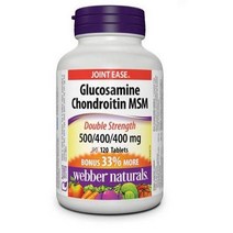 Webber Naturals 글루코사민 영양제 Glucosamine Chondroitin MSM Double Strength 120정, 1개