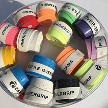 스쿼시라켓 테니스 그립 안티-알립 테니스 라켓 그립 배드민턴 라켓 오버 그립, z 다양한 색상