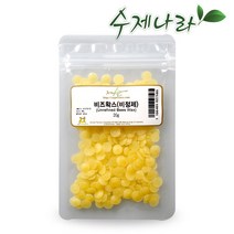 자연의숲 수제나라 비즈왁스 비정제밀납 beeswax 립밤만들기 천연화장품 원료 천연비누, 1팩, 20g