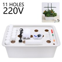 스마트팜 수경재배기 콩나물 시루 키우기 화분 허브 바질 수경법 상자 11 홀 식물 사이트 재배 시스템 파, 한개옵션0