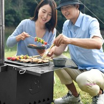SBD_캠핑난로 야외 전원주택 장작불멍 화목 화로 휴대용 소형 캠핑용 우드스토브hij652, SBD_화목난로 대형