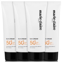 마리끌레르 썬크림 4개 3중기능성 주름 미백 자외선차단 SPF50+, AA2 마리끌레르 썬크림 4개