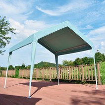 캐노피 천막 몽골 텐트 포장마차 그늘막 3x3M, 2)3X3 프레임+천장천막 하늘색(옆면 미포함)