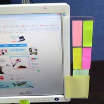 모니터 메모판 포스트잇보드 사무실필수템 메모하는습관 유리칠판 꼼꼼 허니컴 직장인, 화이트