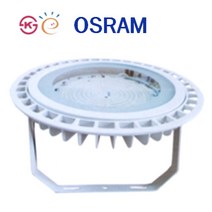 LED 공장조명 200W 150W 120W 100W 80W 냉동창고 물류센터 공장 고천장 야외 방수 브라켓 벽부등 후렌치 체인 오스람LED적용 원형투광등 메탈 헬라이드 대체, 1개, 80W 갓제외 천장고리타입