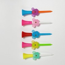 야광 곰돌이 골프 티걸이 티링 5종 모두, 야광 곰돌이 티링 5종 + 롱티 5 1set