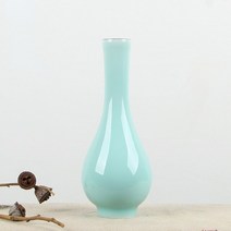 엔틱꽃병 도자기화병 심플화병 오브제 Kongshan Xinyu Longquan celadon Guanyin water purification bottle ceramic vase f, [01] Di Yao Fen Qing