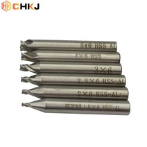 CHKJ 자물쇠 도구 밀링 커터 드릴 비트 1/1/1/2/1/2/2/3/4/5mm HSS 엔드 밀 스트레이트 생크 4 플루트 고속 강철, 1.5mm