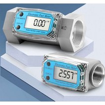 수도미터기 온수 계량기 디지털 수위계 배관자재 오일, 1.5인치 터빈 유량계