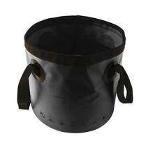 캠핑용 접이식 물통 접이식 물통 휴대용, 10L, PVC, B 블랙 10L