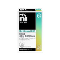 마이니 식물성오메가3 미세조류 저온추출 파이토 오메가3 식물유래 DHA EPA 비타민D 영양제 혈행 중성지질개선 식물성캡슐, 60캡슐(1개월분)  1개