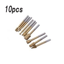 목공춫 CNC기계 각끌기 목공선반 로구로 JESSEM 목공구 LOLEA 샌더 카빙나이프 울프크래프트 접도 우드카빙키트 톱날 강 목공끌 목각 610pcs 고속 강철 목공 로타리 파일, 10pcs 골드