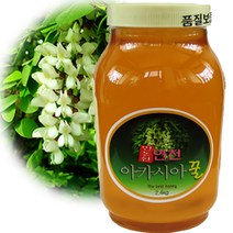 경기 연천 DMZ 민통선 자연산 100% 천연 아카시아꿀 1.2kg 2.4kg (2023 생산), 2개