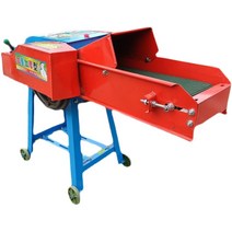 볏짚 절단기 소형 파쇄기 분쇄기 옥수수 농작물 건초, 6칼 컨베이어 벨트 단일 기계(모터 없음)