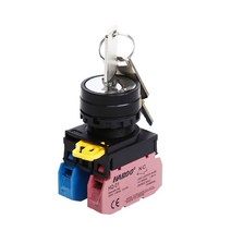 22mm IDEC 유사한 키 스위치 2/3 위치 On-Off 순간 방수 IP65, [02] 3 position, [07] 4NO, [01] momentary