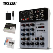 파워드믹서 디제잉장비 기계 ddj 4 채널 사운드 믹서 블루투스 usb 레코드 컴퓨터 dj 콘솔 믹싱 48v 팬텀 파워 지연 반복 효과 오디오 믹서, 없음