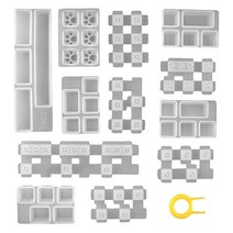 수제 키 캡 수지 금형 DIY 기계식 키보드 실리콘 금형 UV 에폭시 금형 쉬운 해제 잔여 물 제작 도구 없음, 분명한