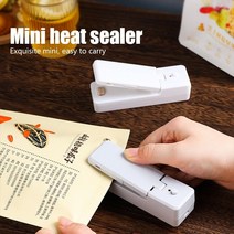 과자봉지 비닐 PVC필름 접착기 실링기 가정용 업소용 밀봉기 미니 씰링 기계 충전식 손 압력 휴대용 스낵 소형 식품 씰링 클립 가열 포장 가방 실러, 003