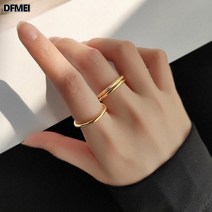 DFMEI 1+1+1 14K 18K 실반지 반지 도금